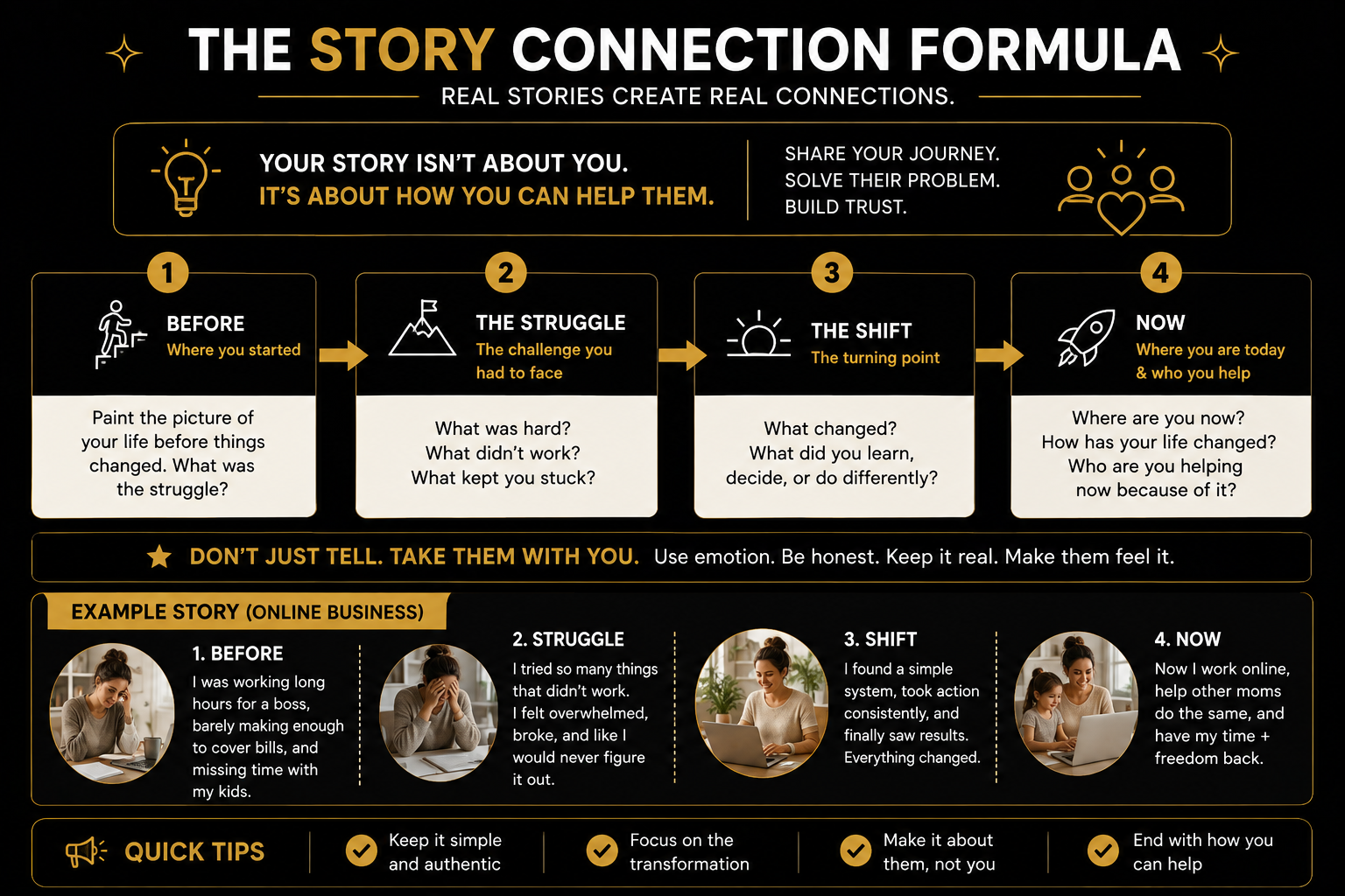 Facebook Day 4 Story Connection Example